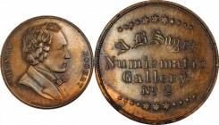 Augustus B. Sage Medals

Undated (1859) Sage's Numismatic Gallery -- No. 2, Henry Bogert. Original. Bowers-2. Die State I. Copper. Plain Edge. 30.8 ...