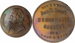 Augustus B. Sage Medals

Undated (1859) Sage's Numismatic Gallery -- No. 3, Jeremiah Colburn. Original. Bowers-3. Die State I. Copper. Plain Edge. 3...