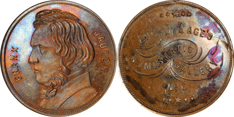 Augustus B. Sage Medals

Undated (1859) Sage's Numismatic Gallery -- No. 6, Fr...