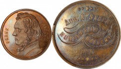 Augustus B. Sage Medals

Undated (1859) Sage's Numismatic Gallery -- No. 6, Frank Jaudon. Original. Bowers-6b. Die State II. Copper. Plain Edge. 30....