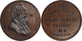 Augustus B. Sage Medals

Undated (1859) Sage's Numismatic Gallery -- No. 9, Robert J. Dodge. Original. Bowers-9. Die State I. Copper. Plain Edge. 30...