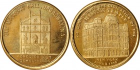 Augustus B. Sage Medals

1875 Wood's Old Masonic Hall / Masonic Temple Mule. Marvin-303. Die State I. Brass. Plain Edge. 31.3 mm. Gem Mint State.
...