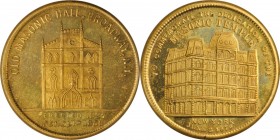 Augustus B. Sage Medals

1875 Wood's Old Masonic Hall / Masonic Temple Mule. Marvin-303. Die State I. Brass. Plain Edge. 31.4 mm. Gem Mint State.
...