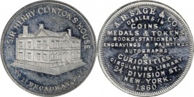 Augustus B. Sage Medals

1860 A.B. Sage & Co. Store Card. Miller-NY 756. White Metal. Plain Edge. 30.9 mm. Mint State.

From the Q. David Bowers C...