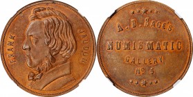 Augustus B. Sage Medals

Undated (ca. 1859) Sage's Numismatic Gallery -- No. 5, Frank Jaudon. Original. Bowers-5b. Die State I. Copper. Plain Edge. ...