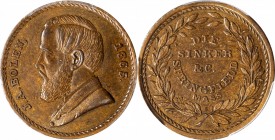 John Adams Bolen Medals

1865 J.A. Bolen Die Sinker Store Card. Oreide. 25 mm. Musante JAB-19. MS-62 (PCGS).