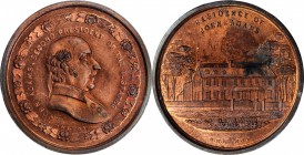 George H. Lovett Medals

Undated (ca. 1860-1861) Presidential Residences Series Medal by George Hampden Lovett. John Adams. Bronze. 35 mm. Satterlee...