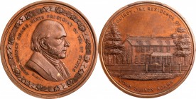 George H. Lovett Medals

Undated (ca. 1860-1861) Presidential Residences Series Medal by George Hampden Lovett. John Quincy Adams. Bronze. 35 mm. Sa...