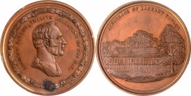 George H. Lovett Medals

Undated (ca. 1860-1861) Presidential Residences Series Medal by George Hampden Lovett. Zachary Taylor. Bronze. 35 mm. Satte...