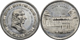 George H. Lovett Medals

Lot of (2) Undated (ca. 1860-1861) Presidential Residences Series Medals by George Hampden Lovett. White Metal. 35 mm. Abou...