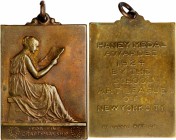 Victor David Brenner

1924 Haney Medal of the School Art League of New York City. Bronze. 38 mm x 26 mm, integral loop. By Victor D. Brenner. Smedle...