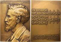 Augustus Saint-Gaudens Medals

1937 Augustus Saint-Gaudens Portrait Plaque. Bronze. 46 mm x 63 mm. By John Flanagan. Mint State.

Obv: Bust of Sai...