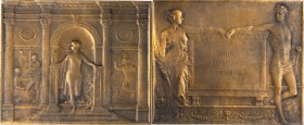 Art Medals - ANS Medals

1913 J. Pierpont Morgan Memorial Plaque. Bronze. 90 mm x 74 mm. By Emil Fuchs. Miller-30. Edge #60. Mint State.

From the...