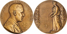 Art Medals - ANS Medals

1919 Prince of Wales Medal. Bronze. 63 mm. By John Flanagan. Miller-41. Edge #114. Mint State.

From the Richard Jewell C...