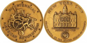 Art Medals - ANS Medals

1976 New York City Bicentennial Medal. Bronze. 63.5 mm. By John Russell Ridge. Miller-52. About Uncirculated.

From the R...