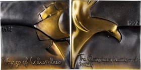 Art Medals - ANS Medals

1992 Columbus Quincentenary Plaque. Bronze. 68 mm, square. By Magdalena Dobrucka. Miller-57. Edge #138. Mint State.

From...