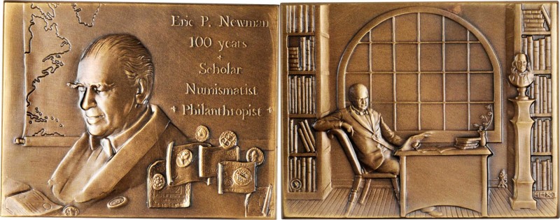 Art Medals - ANS Medals

2012 Eric P. Newman 100th Birthday Plaque. Bronze. 61...