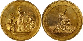Commemorative Medals

1876 United States Centennial Medal. Gilt Copper. 58 mm. Julian CM-11, Swoger 3Icv1. MS-64 (NGC).