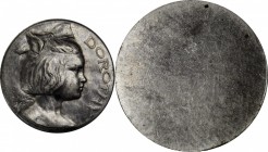 Commemorative Medals

1908 Portrait Medal of Dorothy Pietz. Uniface. Pewter. 32.5 mm. By Adam Pietz. Mint State.

Girl's bust to right with large ...