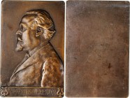 Commemorative Medals

1912 Maurits Leefson Portrait Plaque. Uniface. Bronze. 50 mm x 75 mm. By Adam Pietz. Mint State.

Bearded bust, left, of Lee...