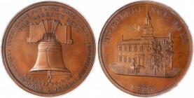 So-Called Dollars

"1776" (1876) U.S. Centennial Exposition. Liberty Bell-Independence Hall Dollar. Copper. 38 mm. HK-27. Rarity-5. MS-64 BN (PCGS).