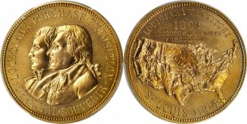 So-Called Dollars

1904 Louisiana Purchase Exposition. Official Souvenir Medal. Gold-Plated Bronze. 33 mm. HK-300. Rarity-3. MS-64 (PCGS).