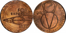 So-Called Dollars

1934 Century of Progress Exposition. Ford Dollar. Bronze. 34 mm. HK-466. Rarity-2. MS-63 RB (NGC).