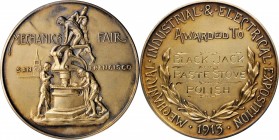 Agricultural, Scientific, and Professional Medals

1913 San Francisco Mechanics Institute Award Medal. Silver. 49.5 mm. 47.3 grams. Harkness Ca-93. ...