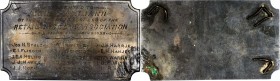 Award Medals

1898 San Francisco Retail Grocers Association Award Plaque. Brass. 57 mm x 99 mm. Very Fine.

Inscribed PRESENTED TO / JOHN C. NOBMA...