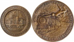 Industry and Commerce - Canals and Railroads

1927 Baltimore and Ohio Railroad Centennial Medal. Bronze. 70 mm. By Hans Schuler. Mint State.

Obv:...