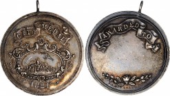 School, College and University Medals

1821 Boston Schools Medal. Silver. 34 mm, excluding loop. 20.5 grams. Julian SC-12, Greenslet GM-371. Unaward...