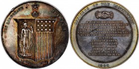 Religious, Society, and Fraternal Medals

1866 Humane Society of Massachusetts Officers Medal. Silver. 57 mm. 84.3 grams. By Benjamin Wyon. Mint Sta...