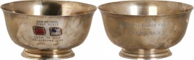 Sports and Olympics

1959 Trophy Bowl for First Place in a U.S.S.R. vs. U.S.A. American Athletic Union Track Competition in Philadelphia. Silver. 6 ...