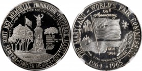 Fairs and Expositions

1964-1965 New York World's Fair. Francis Scott Key Memorial Foundation Charter Member Medal. Silver. 34 mm. MS-68 DPL (NGC)....