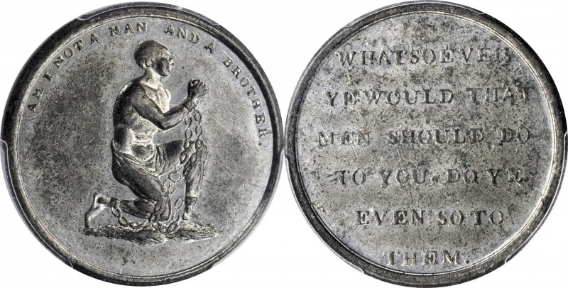 Hard Times Tokens

Great Britain--Middlesex. Undated (ca. 1790) Am I Not a Man...