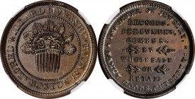 Hard Times Tokens

Massachusetts--Boston. Undated (1835) Alfred D. Willard. HT-171, Low-328, W-MA-160-10a. Rarity-1. Copper. Plain Edge. 28.5 mm. MS...