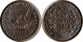 Hard Times Tokens

Lot of (2) Hard Times Tokens. Rarity-1. Copper. Plain Edge. (ANACS).

Included are: 1837 May Tenth, HT-66, Low-47, W-11-320a, 2...