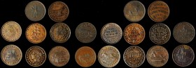 Hard Times Tokens

Lot of (27) Hard Times Tokens.

Grades range from Fine to About Uncirculated, with some duplication of types noted. This is a m...