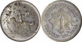 Merchant Tokens

New York--New York. Undated (1858) George H. Lovett. Miller-NY 495F. White Metal. Plain Edge. 32 mm. MS-62 PL (NGC).