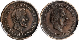 Patriotic Civil War Tokens

Undated (1864) Abraham Lincoln / Andrew Johnson. Fuld-132A/149 a, Cunningham 5-950C, King-226, DeWitt-AL 1864-68. Rarity...