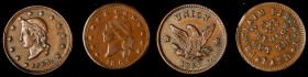 Patriotic Civil War Tokens

Lot of (2) 1863 Patriotic Civil War Tokens. Copper. Plain Edge. About Uncirculated.

Included are: French Liberty Head...