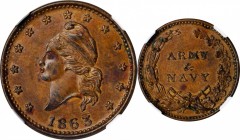 Patriotic Civil War Tokens

Lot of (3) 1863 Patriotic Civil War Tokens. Rarity-2. Copper. Plain Edge. 19 mm. (NGC).

Included are: French Liberty ...