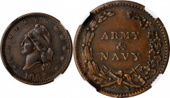 Patriotic Civil War Tokens

Lot of (3) 1863 Patriotic Civil War Tokens. (NGC).

Included are: French Liberty Head / Army & Navy, Fuld-13/297 a, Ra...