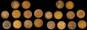 Patriotic Civil War Tokens

Lot of (10) Patriotic Civil War Tokens.

All are different, Fine to About Uncirculated grade range, struck in copper, ...