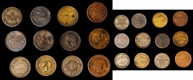 Civil War Store Cards

Lot of (12) Civil War Store Cards.

Grades range from Very Good to Extremely Fine. Includes copper or bronze pieces from Il...