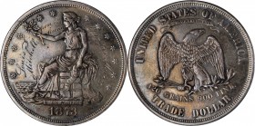 Engraved Coins, Love Tokens, and Coin Jewelry

Friendship engraving on an 1873 Trade dollar. Host coin EF.

The engraving is neatly executed in th...