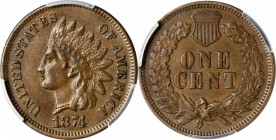 Indian Cent

1874 Indian Cent. AU-50 (PCGS).

PCGS# 2118. NGC ID: 227Z.