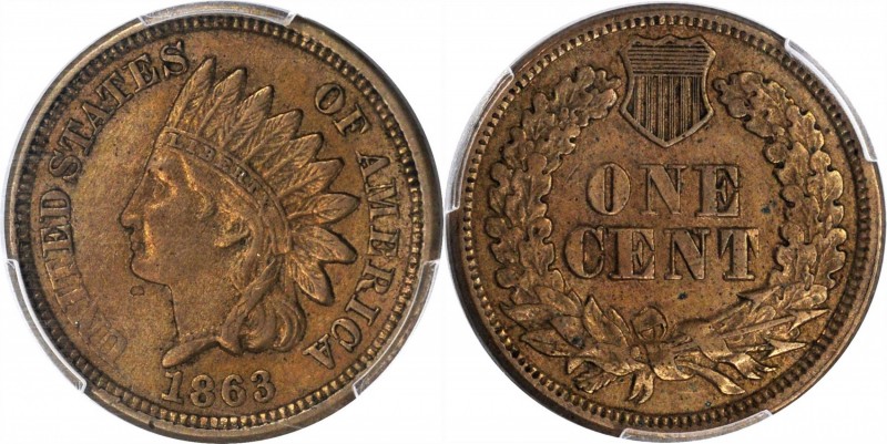 Indian Cent

Lot of (2) Indian Cents. (PCGS).

Included are: 1863 AU-50; and...