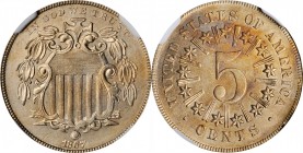 Shield Nickel

1867 Shield Nickel. Rays. MS-61 (NGC).

PCGS# 3791. NGC ID: 22NY.