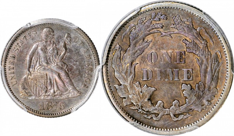 Liberty Seated Dime

1876 Liberty Seated Dime. Type I Reverse. Unc Details--Cl...